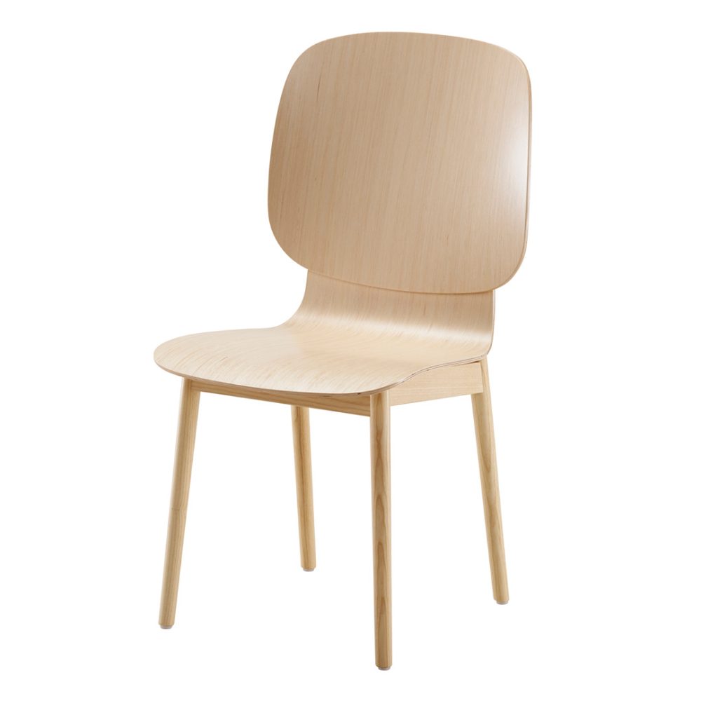 Tutto Chair with wooden legs - ISKU